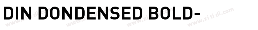 DIN DONDENSED BOLD字体转换